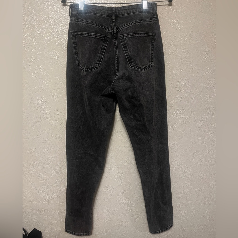 Topshop Black Denim Mom Jeans